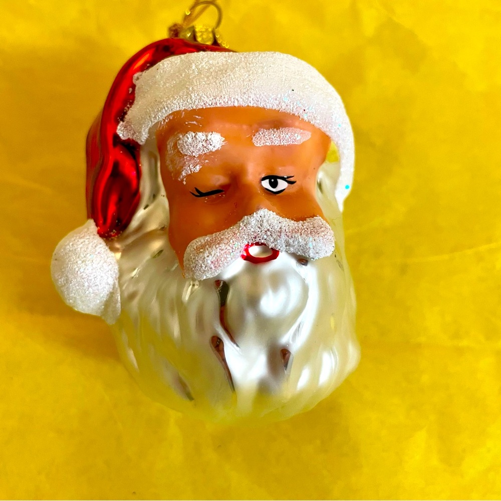 Christmas Ornament Santa Glass Colorful Glitter Creative ImaginativeTree Wreath